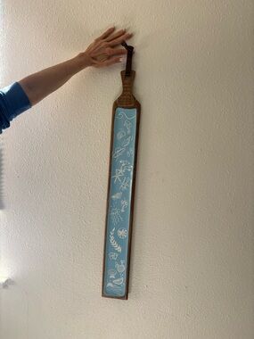 Blue and White Nautical Paddle Wall Art